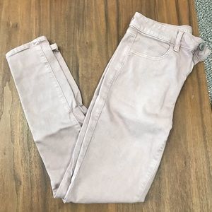 American eagle super stretch mauve jeans